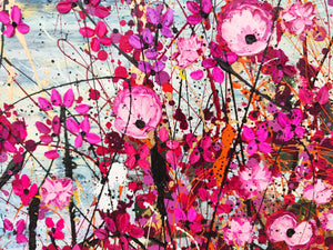 Summer in Pink - Large Painting (Diptych)