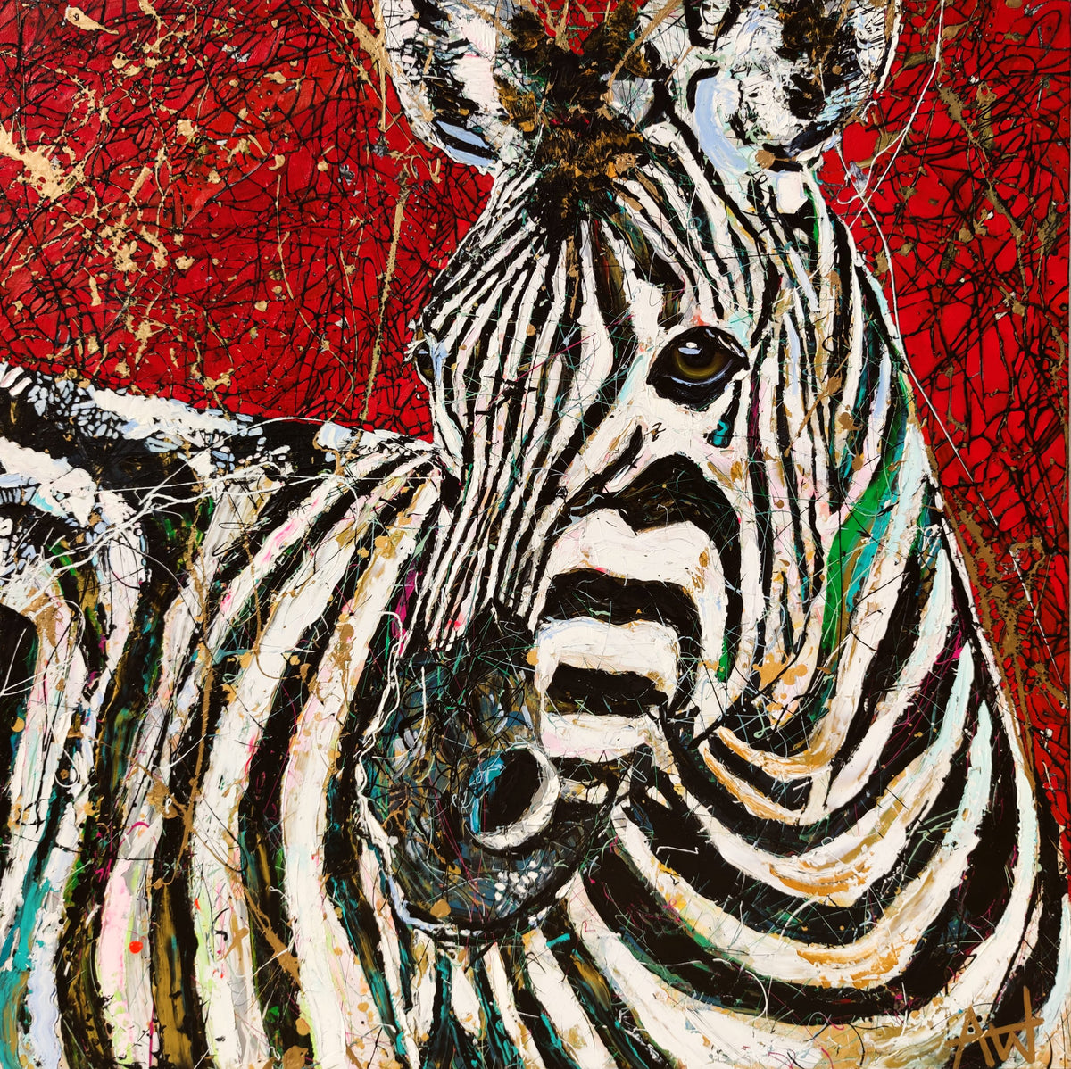 ゼブラストライプ – Angie Wright Art