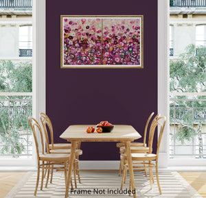 Garden Rhapsody - Diptych abstract Floral