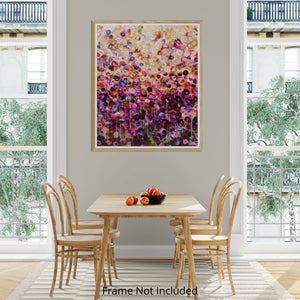 Bloomlight - Vibrant Abstract Floral Painting in Warm Tones