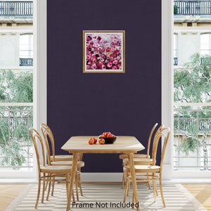 Crimson Blooms - Vibrant Floral Landscape