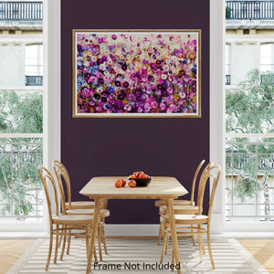 Petals on a Spring Zephyr – Abstract Floral Oil Landscape