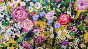 Bloomscape - Very large oil painting