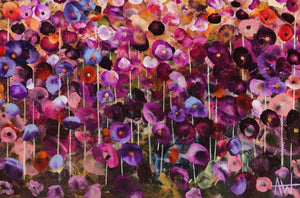 Bloomlight - Vibrant Abstract Floral Painting in Warm Tones