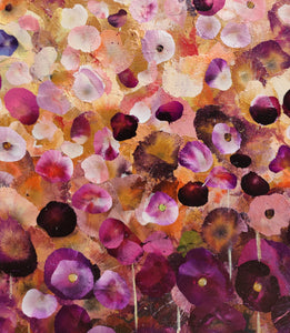 Bloomlight - Vibrant Abstract Floral Painting in Warm Tones