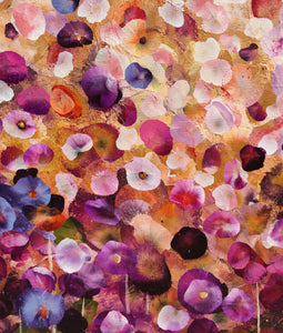 Bloomlight - Vibrant Abstract Floral Painting in Warm Tones