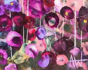 Bloomlight - Vibrant Abstract Floral Painting in Warm Tones