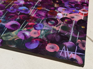 Bloomlight - Vibrant Abstract Floral Painting in Warm Tones