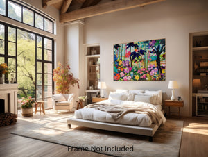 Blossom Grove - Grande dipinto ad olio