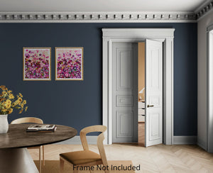 Garden Rhapsody - Diptych abstract Floral