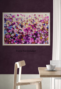 Petals on a Spring Zephyr – Abstract Floral Oil Landscape
