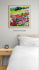 Fields of Joy - Vibrant Wildflower Meadow Landscape
