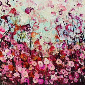 花卉节 – 粉色抽象花卉画