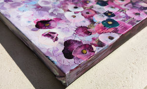 Crimson Blooms - Vibrant Floral Landscape