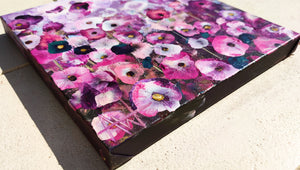 Crimson Blooms - Vibrant Floral Landscape