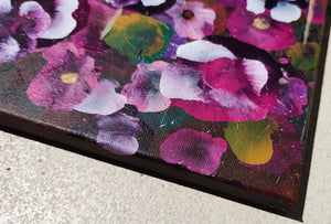 Garden Rhapsody #1 - Expressive Abstract Floral Landscape