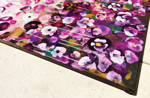Garden Rhapsody #1 - Expressive Abstract Floral Landscape