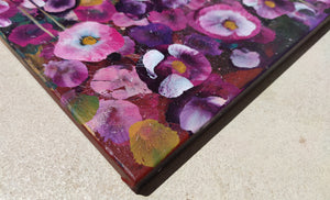 Garden Rhapsody #2 - Expressive Abstract Floral Landscape