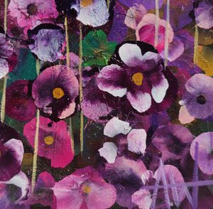 Garden Rhapsody #2 - Expressive Abstract Floral Landscape