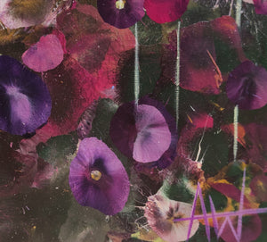 Garden Whispers - Large Textured Floral Abstract Landscape
