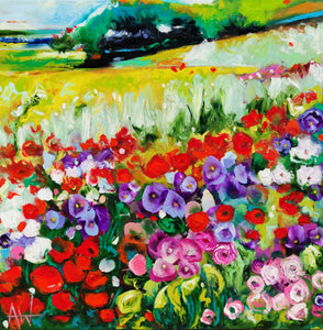 Fields of Joy - Vibrant Wildflower Meadow Landscape
