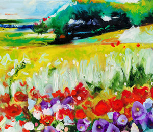 Fields of Joy - Vibrant Wildflower Meadow Landscape