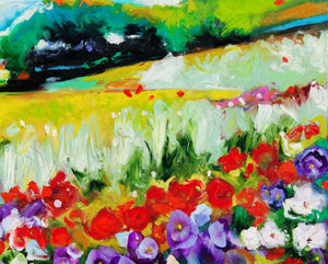 Fields of Joy - Vibrant Wildflower Meadow Landscape