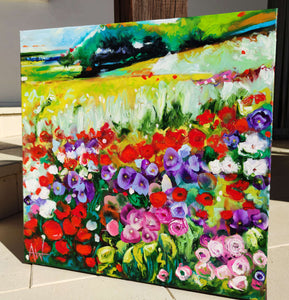 Fields of Joy - Vibrant Wildflower Meadow Landscape
