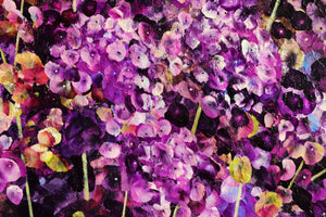 Valse pourpre - Peinture florale abstraite vibrante aux tons violets