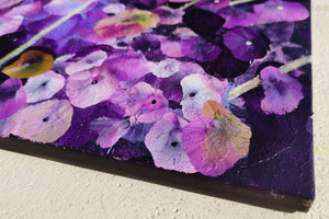 Valse pourpre - Peinture florale abstraite vibrante aux tons violets