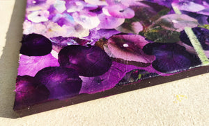 Valse pourpre - Peinture florale abstraite vibrante aux tons violets