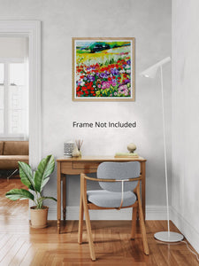 Fields of Joy - Vibrant Wildflower Meadow Landscape