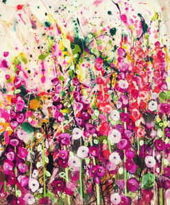Petal Hullabaloo – Large Expressionist Floral Painting
