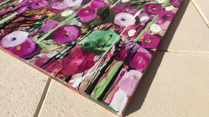 Petal Hullabaloo – Large Expressionist Floral Painting