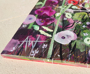 Petal Hullabaloo – Large Expressionist Floral Painting