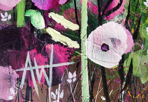 Petal Hullabaloo – Large Expressionist Floral Painting