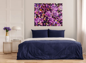 Valse pourpre - Peinture florale abstraite vibrante aux tons violets