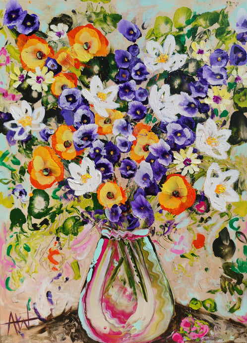 Lilies and Larkspur