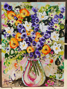 Lilies and Larkspur
