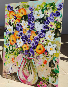 Lilies and Larkspur