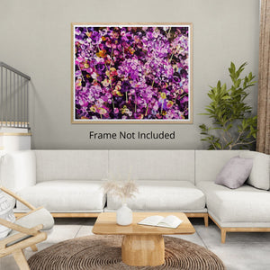 Valse pourpre - Peinture florale abstraite vibrante aux tons violets