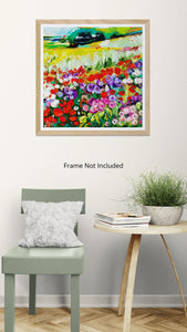 Fields of Joy - Vibrant Wildflower Meadow Landscape