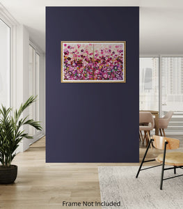 Garden Rhapsody - Diptych abstract Floral