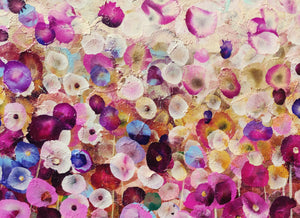 Petals on a Spring Zephyr – Abstract Floral Oil Landscape