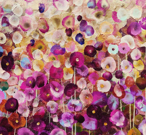 Petals on a Spring Zephyr – Abstract Floral Oil Landscape