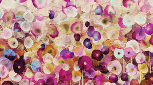 Petals on a Spring Zephyr – Abstract Floral Oil Landscape