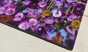 Petals on a Spring Zephyr – Abstract Floral Oil Landscape