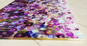 Petals on a Spring Zephyr – Abstract Floral Oil Landscape