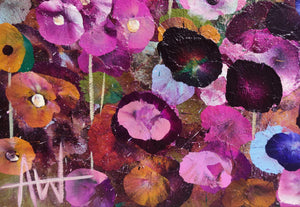 Petals on a Spring Zephyr – Abstract Floral Oil Landscape
