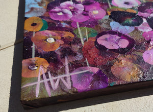 Petals on a Spring Zephyr – Abstract Floral Oil Landscape
